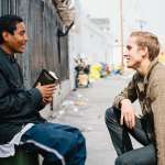 meeting with John on Skid Row, Los Angeles